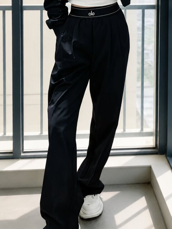 ALO Yoga Pants - NWT Black ALO Yoga  Straight-Leg Trouser Pants😁Authentic (Length:30" Inseam) 🤭